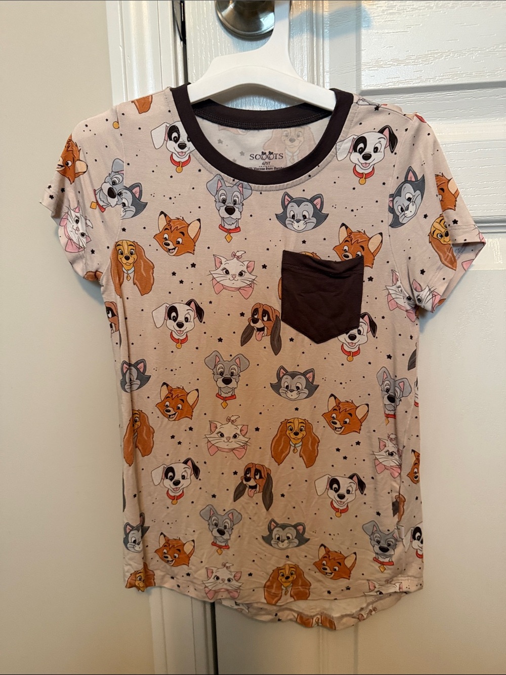 Scoots Bamboo Pet Pals Pocket Tee